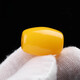 Fat Donglai quality beeswax single bead bucket beads Tibetan drum beads pier with separated beads scattered beads Xingyue Bodhi Vajra chicken fat yellow bucket beads 9*8 (mm)