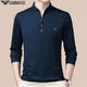 Emporio Armani im mittleren Alter mit langärmeligen T-Shirt Herbst und Winter Casual Plus samt warmer Standkragen Pullover halb Reißverschluss Basishemd Ga/6623 Baolan Dünn Modell M 165