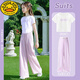 
G.DUCKKIDS little yellow duck girl summer suit children's short-sleeved pants fashionable medium-large children's summer suit casual girl fashion 9889 white + 15106 purple [set] 160 cm