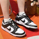 
Nike (NIKE) Nike men's shoes and women's shoes summer new Dunk Low couple's sneakers fashionable and versatile low top casual shoes for women DD1391/CW1590-100 Black and White Panda 36 (GS)