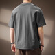 Jeep Spirit authentique Jeep haut de gamme haut de gamme à manches courtes t-shirt imprimé de style chinois pour hommes respirant d'été mince lâche grande taille rapide sèche 829 gris t-shirt xl taille adaptée à 150-170jin [Jin est égal à 0,5 kg]
