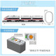 LEGO Railway Train Building Blocks mit Gleis elektrischer U-Bahn-Baugruppenmodell Kinderspielzeug Jiefang Zug-Wasser-Zug X3 [356 Partikel]