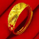 OAZ 24k gold 999 gold ring for men and women living plain gold ring plain gold solid gold plated gift for women 4.2g