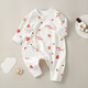[Reine Baumwollkletterkleidung] Babykleidung Ein reines Baumwollbaby Jumpsuit 0-3 Monate alte Neugeborenen Basis Mantel M12013 Blaue Libelle 66 cm