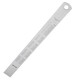 Deli 20cm stainless steel ruler measuring drawing scale ruler with formula conversion table office supplies silver one 8462