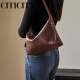 
CITICITY light luxury brand bag women's bag high-end one-shoulder tote bag 2025 new fashion underarm bag 520 gift vegetable tanned brown color high 21CM