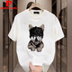 Pierre Cardin European und American Trendy Summer Reine Baumwolle kurzärmelig T-Shirt Herren 2025 Neues T-Shirt Lose großes Paar Outfit Herren halbärmelig V691 Black S