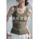 Summer Nuevo chaleco sin mangas de algodón para mujeres que usan una camisa base con un ajuste delgado y versátil atuendo de mujeres de mujeres Z Yuren 1050 White L