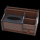 Wooden pen holder office desktop ornament simple storage box multifunction creative student wooden tissue box hx-1349 bamboo pattern color