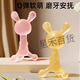 DWININ Rabbit Teether and Molar Stick Baby Oral Stage Infant Toy 0-6 Months Anti-Eating Hand Bite Teething Stick Nano Silver Rabbit Teether + Storage Box