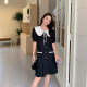 Aotong Xiaoxiang Style Dress for Women 2025 Summer New French Temperament Pleated Skirt AT2603 Picture Color L