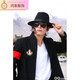 Huowen Shanghai Beach Xu Wenqiang Herren Retro Hut Big Bim Top Hut Jackson Bühnenbilder Hut Xu Wenqiang Stil - Schwarzer Erwachsener Stil 58 cm