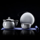 Leipin Black Ice Glaze Travel Tea Set Outdoor Portable Ceramic Quick Cup Ice Crack Glaze One Pot Two Cups Kung Fu Tea Set Ice Crack Glaze Quick Cup One Pot One Cup