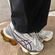 亚瑟士（asics）Kinetic Fluent春夏百搭GEL缓震跑步鞋男女同款休闲鞋 1203A591-101白银色 25 36