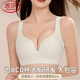 Langsha's new traceless gathering bra underwear for girls, sporty, beautiful, nude, soft, skin-friendly, anti-sagging bra, MWY-cc6090 large cup-brown 70B 34BCD