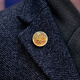 OEIN2025 new brooch badge collar buckle neck corner button men's suit metal badge chest button K124 gold brooch-lucky leaves
