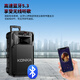 Konka Square Dance Audio Performance Singing K Song Street Stall Outdoor Mobile Trolley Speaker Subwoofer Home Portable Bluetooth High Power High Volume Three-band Wireless Microphone 15-inch Upgraded Subwoofer + 2 Microphones + 32GU Disk