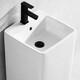 
TOTO square column wash basin simple ceramic joint column basin bathroom vertical small hand wash basin 829 basin + ceramic drain