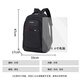 Mochila de doble capacidad mochila en la escuela de secundaria bolsas de la escuela de secundaria mochila hombres bolsas de cercanías de viajes casuales computadora de viaje mochila negra [versión reforzada] etiqueta roja