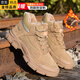 
LZJV Japanese imported labor protection shoes men and women's winter plus velvet high-top cotton shoes anti-smashing and anti-puncture welder with steel toe shoes 693 brown four-season model anti-smashing and anti-smashing and anti-smashing Kevra 36