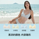 Uras new product without size small cool breeze starlight V-neck new cool feeling hollow back hook breathable bra underwear for women