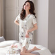 Modal Ice Seide Nightkide Frauen Sommer-Dünnmodellsimulation Seide 2025 Neues Sommer High-End Sweet Pyjamas Home Clothes Mdf9921 [Nächteskirt] XL 120-140Jin [Jin ist gleich 0,5 kg]