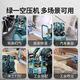 Green-Yi Oil-free Air Compressor Silent Air Pump Industrial-grade Air Compressor Small 220V Portable Woodworking High-Pressure Air Pump Second Air Pump / No Maintenance + Intelligent Start and Stop + Safety Protection 1390W-25L [All Copper Bass]