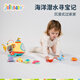 Jollybaby Baby Blind Box Saughuse Play House Toys Bildung frühkindliches Bildungsgeschenk für Kinder im Alter von 0 bis 3 Ozean-U-Boot