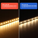 Opening low-voltage bare board SMD LED light strip self-adhesive linear light trough light source living room linear light strip 12v-8 wide-4000k neutral light-5 meter roll high-brightness style