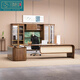 HONZONTX new Chinese style light luxury ash executive desk business office hotel B&B host boss desk filing cabinet furniture 2-meter desk