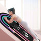 Xinnan Grand Mat à corde à sauter Light Sound Shock Absorbant Professionnel épaissie Pas facile à glisser Mat de yoga Mat de sol ovale Mat à fond Fitness Indoor 80 * 160 * 0,7 [Position de motif et couleur aléatoire]