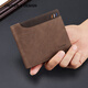 Cnoles Herren Brieftasche Kurzer Brieftasche Mehrere Karten Multifunktionskarten Karten Brieftasche Geburtstagsgeschenk für Papa Freund Ehemann Brown Brown