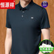 
Hengyuanxiang new mulberry silk short-sleeved T-shirt men's clothing with fat plus size summer lapel fat loose ice silk POLO shirt men 9905 black M 165 [recommended 110Jin [Jin equals 0.5 kg] below]