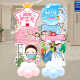 512 nurse festival venue layout hospital beauty salon department balloon decoration activity atmosphere back wall kt board nurse festival column type 12140cm