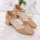 Belle Break-Größe Zehensandalen für Frauen im Sommer 2025 Vielseitige weiche Leder-High Heels Ein-Liner Square Toe Hohlschuhe Huidong Sandalen für Frauen auf weißen 20 Sandalen für Frauen 2025 Neu 37