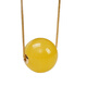 Baoji Beeswax Round Beads Passepartout Pendant Clavicle Pendant 18K Inlaid Summer Round Beads Small Pendant Natural Amber Chicken Fat Yellow Beads