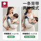 Aimi Aimi Babygurt Leichte Sommer atmungsaktiven Baby-Holding-Artefakte, um Neugeborene 1-3 Jahre alte horizontale vordere Umarmungsstil einfache Grau (Mesh-Stoffstil) zu halten