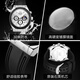 Olius Swiss brand luminous multifunctional silicone tape quartz watch men's waterproof men's watch simple sports fashion trend Li9911 black tape rose black men