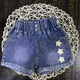 Yunyouli (Yunyouli) Girls Summer Clothing Coréen Style Shorts Stretch Jeans 6227 90 cm