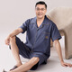 Modal 2025 mittleren und älteren Herren-Pyjamas im Sommer-Kurzärmel-Shorts-Kleidungsanzug von Dünnvaters Anzug des alten Mannes LMSJ9207 L (100-120jin [Jin ist gleich 0,5 kg])