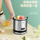 Pang Donglai Quality Ice Cream Machine Cone de ménage DIY Machine de crème glacée à fruits électriques allemands maison Machine à cône de yogourt entièrement automatique [110V PULLE RÉGULATION US] Silver Black 16cm * 17cm