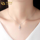 CHINA GOLD PT950 Platinum Cupid's Arrow Pendant Women's Platinum Necklace Practical Valentine's Day Gift for Girlfriend's Birthday PT950 Platinum Cupid's Arrow Pendant Free Silver Chain Approximately 1.4g