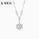 Catillo Edelweiss Necklace Women's S925 Silver Pendant Clavicle Chain Gift for Wife and Girlfriend 999 Silver Edelweiss Necklace