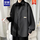 Romon 2025 Neues weißes Droop-Shirt-Hemd für Herren, Frühlings- und Sommer-Freizeitjacke Teenager Student Shirt C9871 Weiß Long* Ärmeln m ungefähr 95 ~ 110 Jin [Jin gleich 0,5 kg] kann getragen werden