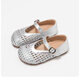 G. Duckkids Girls Sandals Bag Toe 2025 Neue Sommer Kinderhoch Schuhe Prinzessin Schuhe Baby Mädchen Mädchen Schuhe Lederschuhe Braun 23
