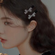 Xiang Wan hairpins 2 pieces bow side hairpins forehead side clips broken hairpins duckbill one-word clip bangs clip gift
