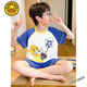G.DUCKKIDS小黄鸭儿童睡衣男童夏季短袖纯棉薄款猫和老鼠中大童卡通男孩家居 短袖套Z6628#奥特曼 170 14码【建议身高125-135cm】