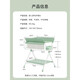 Mesa de pañales de yeehoo mesa de cuidado de bebés recién nacido masaje de ropa y conmovedor bañera mesa de pañal móvil plegable + suministros de baño set de 3 piezas