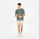 AIGLE [New Product in Spring and Summer] Aigao T-shirt DFT Quick Dry Cooltouch Cool Short Sleeve Men's Aloe Vera Green BI724 2XL (190/104A)