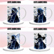 Yao Wanxi Sky Light trifft die anfängliche Girlande-Ponytail-Tasse der Drachenknochen-Zauberer, Kaffeetasse DU3895 Eitelkeit-weiße Hand Keramik [Tasse] + Löffel